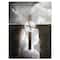 Designart Big Cross Between Two Cliffs Rectangular Wall Clock